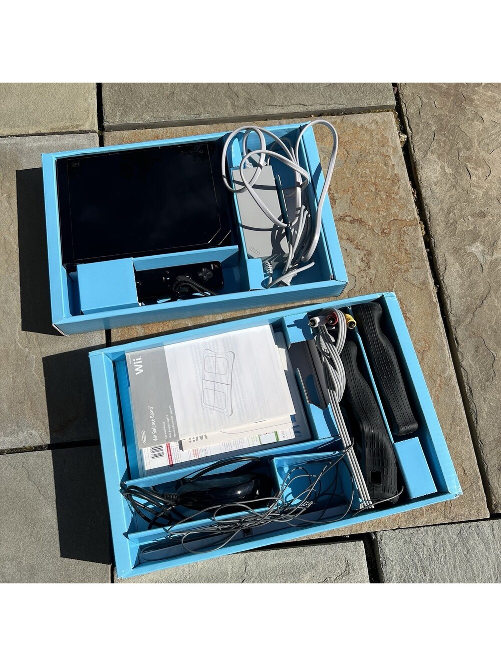 nintendo wii console bundle + Wii Fit